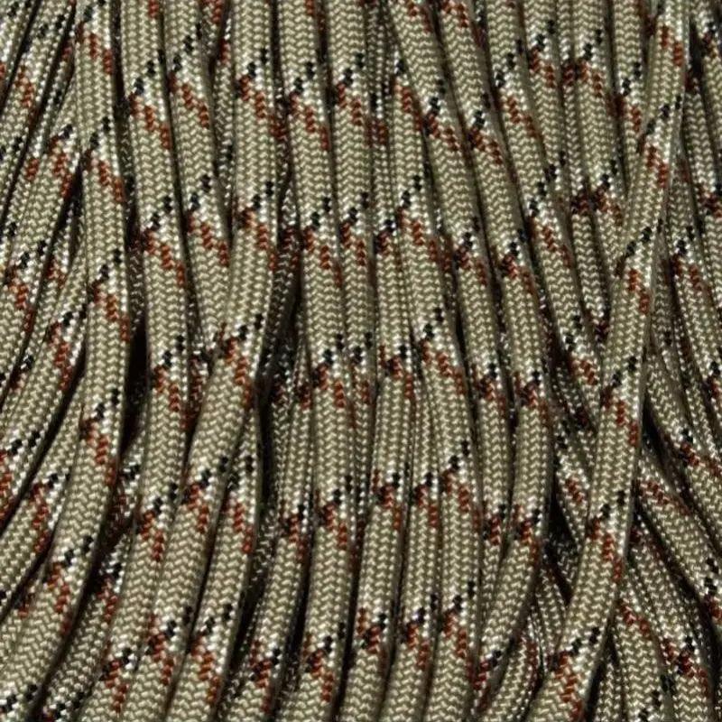 550 Paracord Desert Camo (Rattlesnake) Made in the USA Nylon/Nylon - Paracord Galaxy