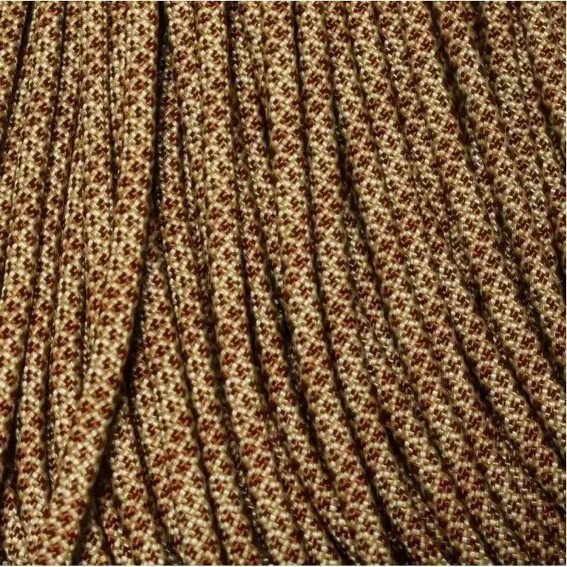 4 mm (5/32”) 550 Paracord Desert Island Made in the USA Nylon/Nylon (100 ft) El Wood Braiding Co