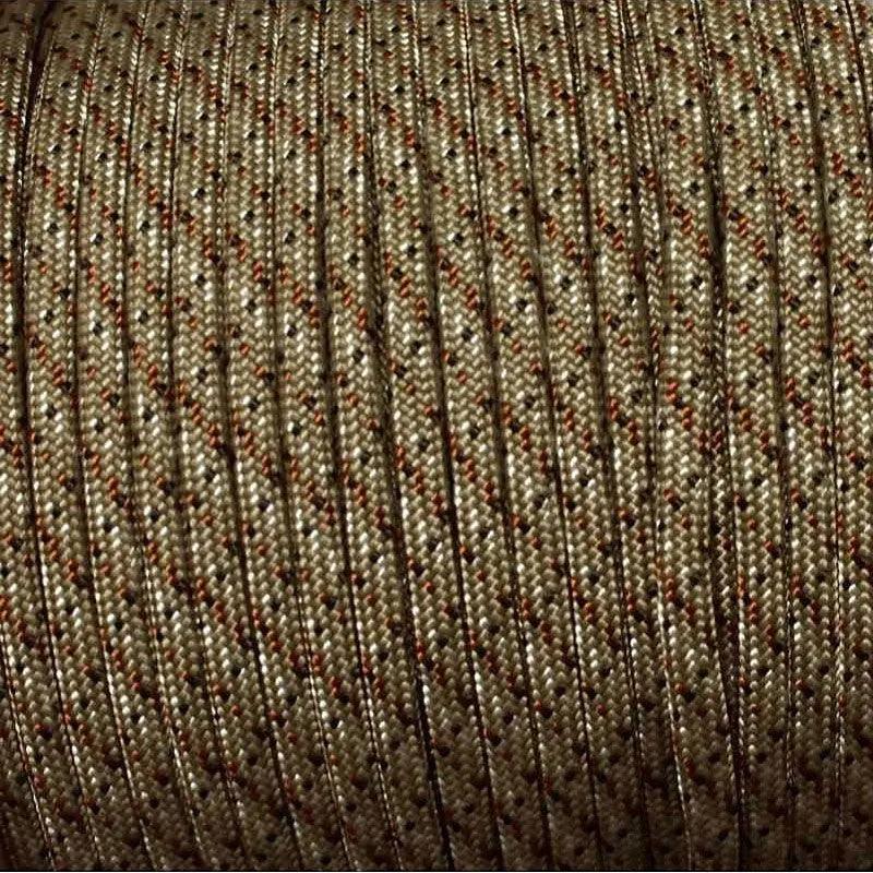 4 mm (5/32”) 550 Paracord Digital Desert Camo Made in the USA Nylon/Nylon El Wood Braiding Co