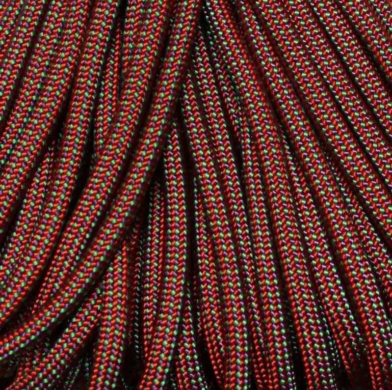 4 mm (5/32”) 550 Paracord Dragon Fruit (Color Changing) Made in the USA Polyester/Nylon (100 ft) Atwood Rope MFG