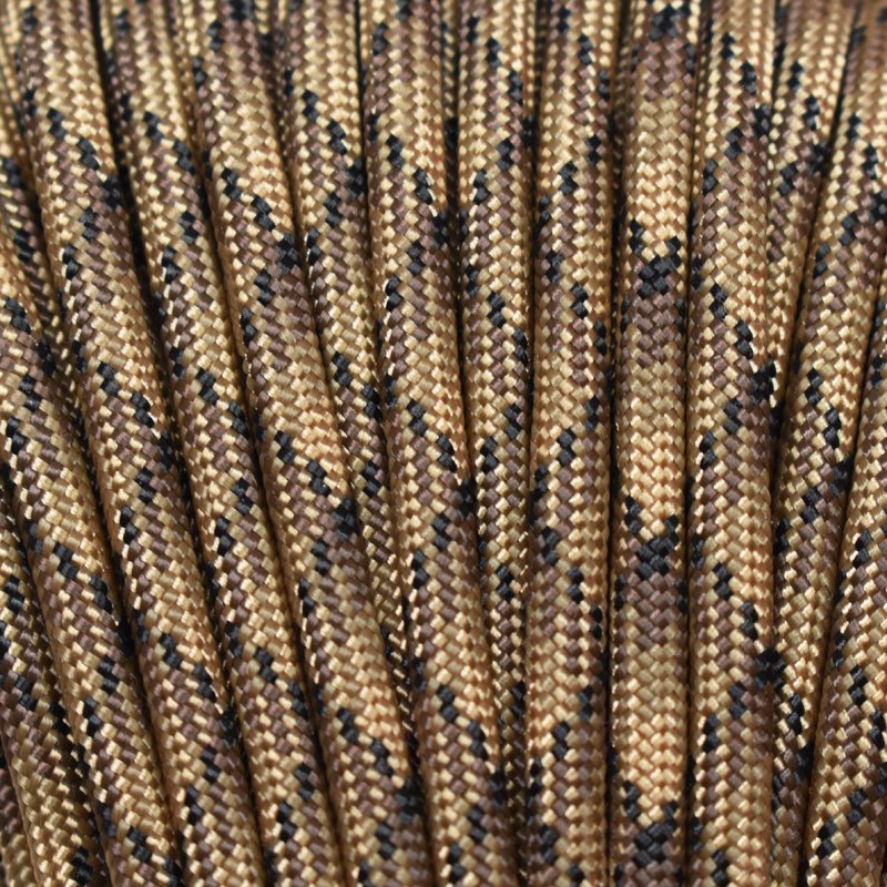 550 Paracord FDE Camo Made in the USA Polyester/Nylon - Paracord Galaxy