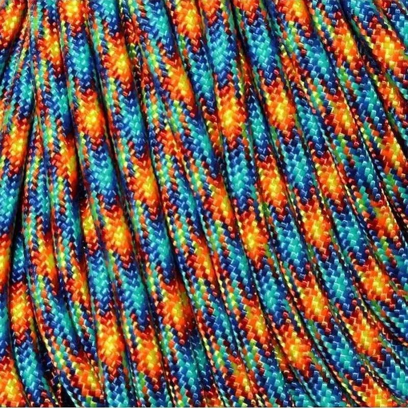 4 mm (5/32”) 550 Paracord Fire & Ice Made in the USA Polyester/Nylon Atwood Rope MFG
