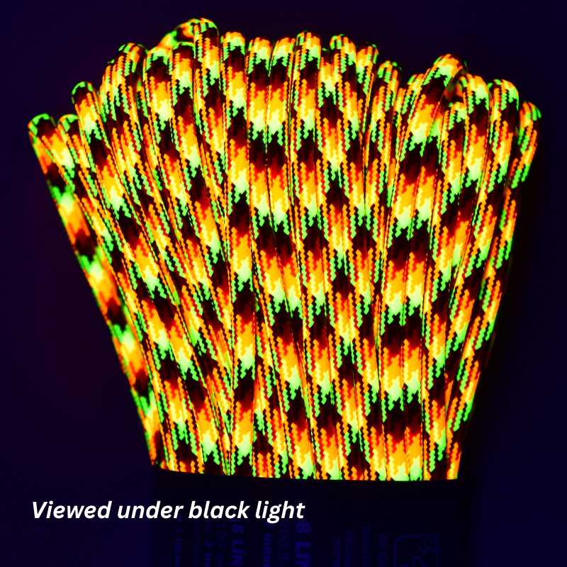 4 mm (5/32”) 550 Paracord Fireball Made in the USA Polyester/Nylon Atwood Rope MFG
