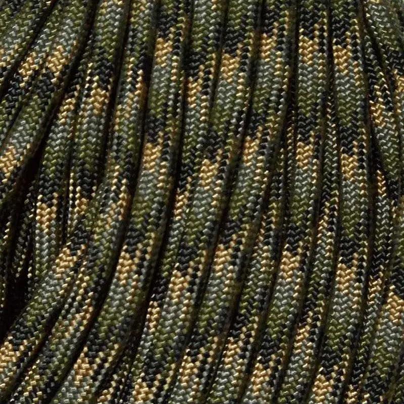 4 mm (5/32”) 550 Paracord Forest Camo Made in the USA Polyester/Nylon (100 ft) Atwood Rope MFG