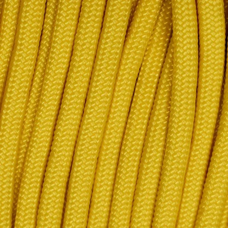 4 mm (5/32”) 550 Paracord (FS) Yellow Made in the USA Nylon/Nylon El Wood Braiding Co