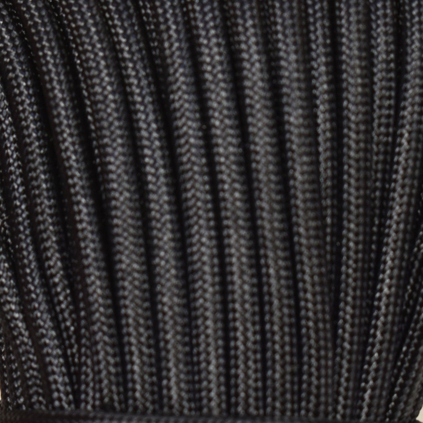 550 Paracord Gloss Black Made in the USA Nylon/Nylon American Power Cord Corp