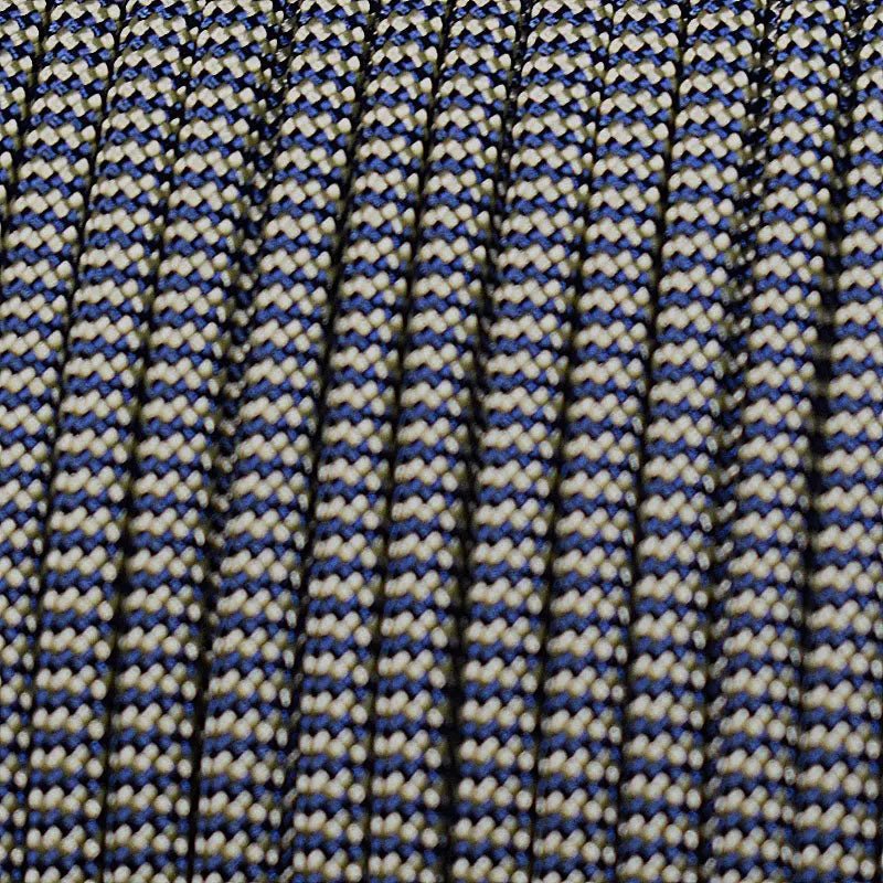 550 Paracord Gold and Midnight Blue Shockwave Made in the USA Nylon/Nylon (1000 FT.) - Paracord Galaxy
