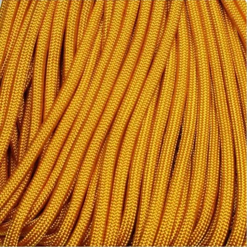 4 mm (5/32”) 550 Paracord Goldenrod Made in the USA Nylon/Nylon El Wood Braiding Co