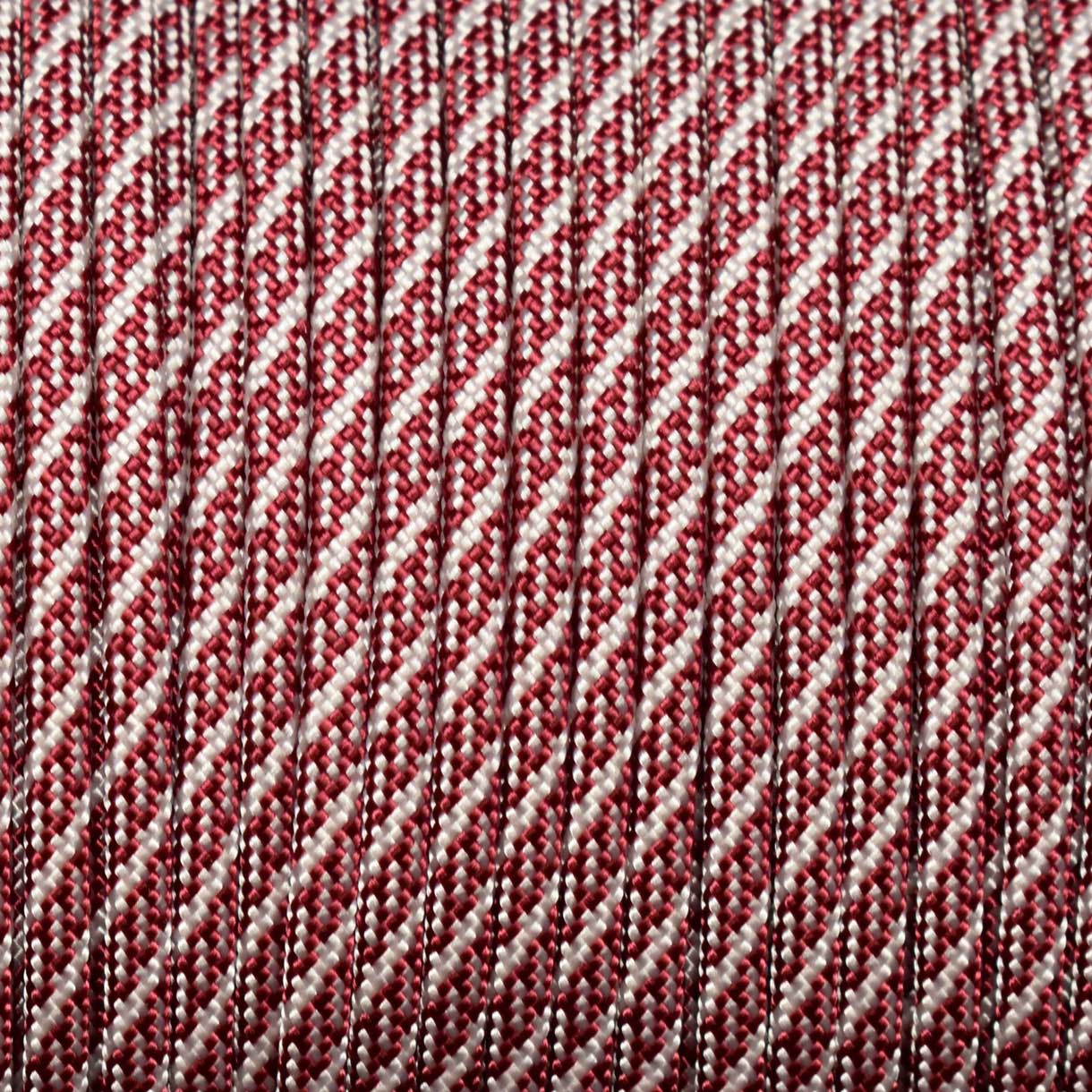 *550 Paracord Helix Burgundy w/Cream Made in the USA Nylon/Nylon (1000 FT.) - Paracord Galaxy