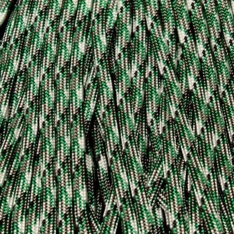 4 mm (5/32”) 550 Paracord Kelly Camo Made in the USA Nylon/Nylon (100 ft) El Wood Braiding Co