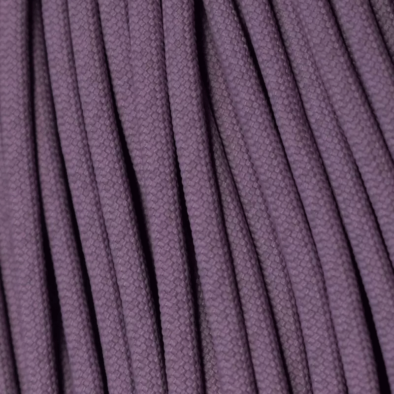 4 mm (5/32”) 550 Paracord Lilac Made in the USA Nylon/Nylon El Wood Braiding Co