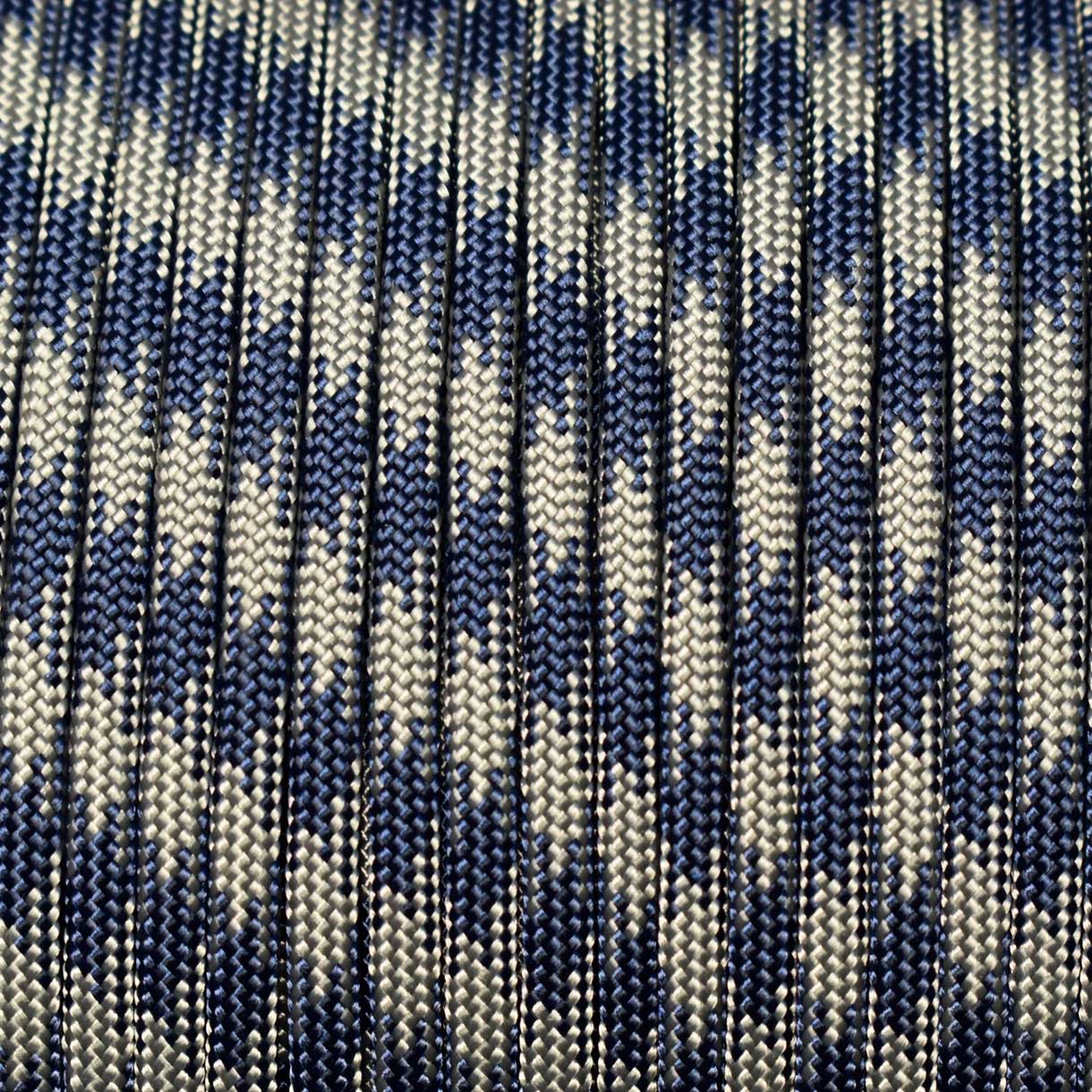 *550 Paracord Midnight Blue and Charcoal 50/50 Made in the USA Nylon/Nylon (1000 FT.) - 163-00917