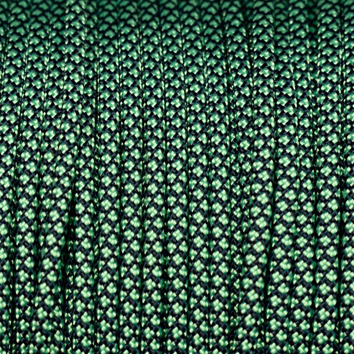 *550 Paracord Midnight Blue w/Mint Diamonds Made in the USA Nylon/Nylon (1000 FT.) - Paracord Galaxy