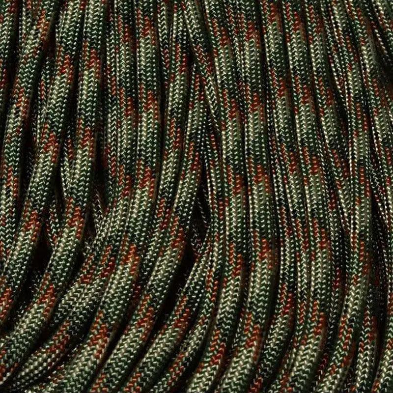 4 mm (5/32”) 550 Paracord Mountain Camo Made in the USA Nylon/Nylon (100 ft) El Wood Braiding Co