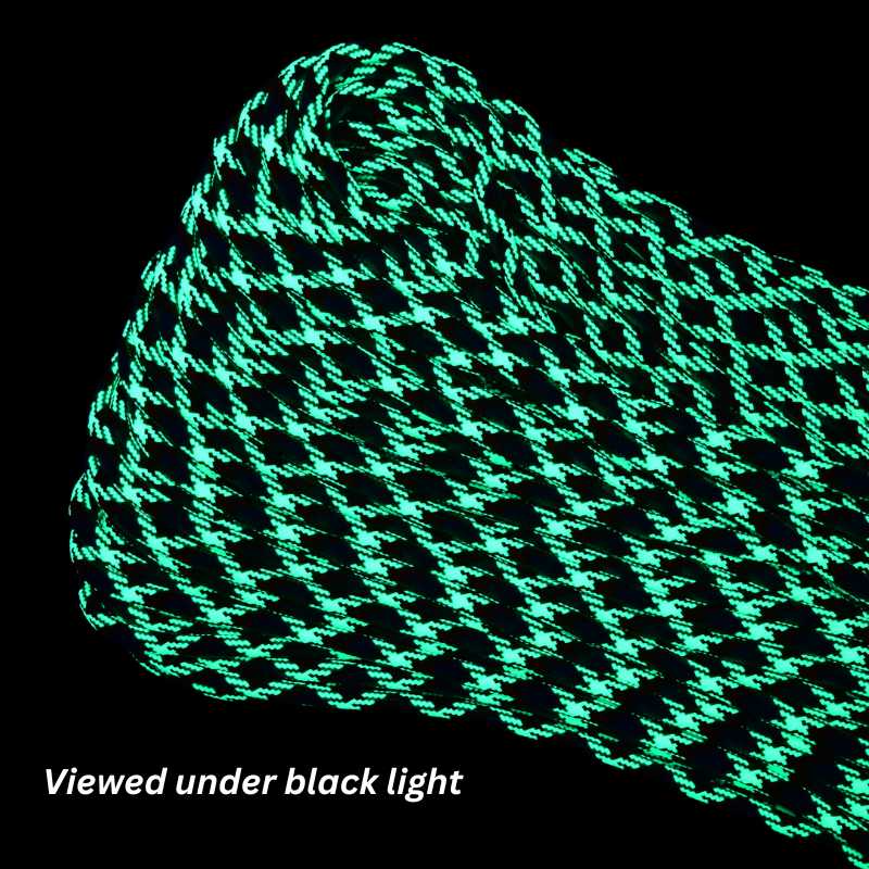 4 mm (5/32”) 550 Paracord Neon Green Flame Made in the USA Nylon/Nylon El Wood Braiding Co
