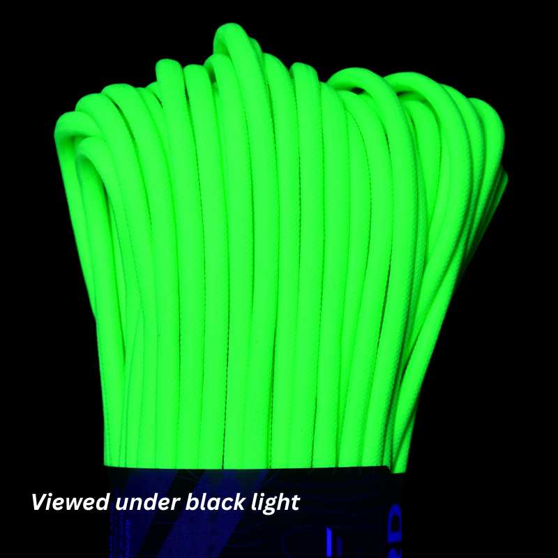 4 mm (5/32”) 550 Paracord Neon Green Made in the USA Polyester/Nylon Atwood Rope MFG