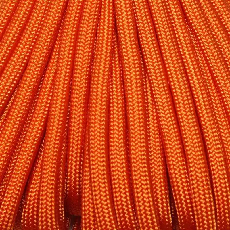 4 mm (5/32”) 550 Paracord New Burnt Orange Made in the USA Polyester/Nylon Atwood Rope MFG