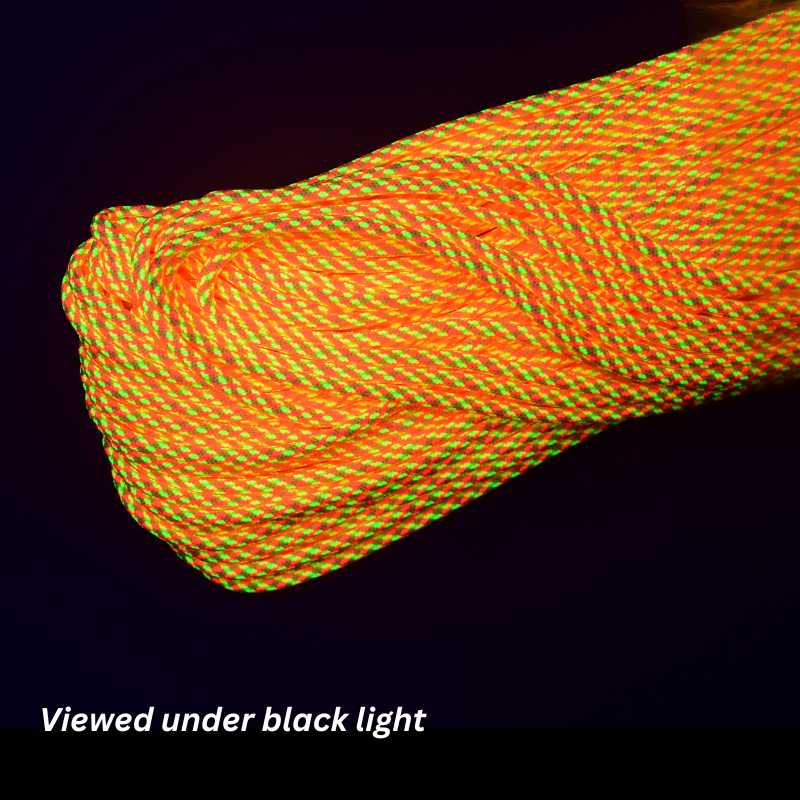 4 mm (5/32”) 550 Paracord Newton (Sprinkles) Made in the USA Nylon/Nylon (100 ft) El Wood Braiding Co