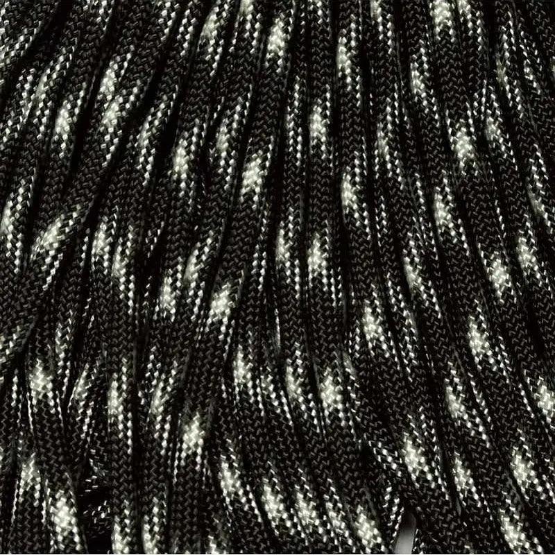 4 mm (5/32”) 550 Paracord Nightmare Made in the USA Nylon/Nylon (100 ft) El Wood Braiding Co