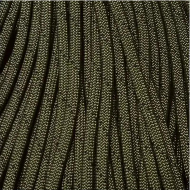 550 Paracord Olive with Black Flecks Made in the USA Nylon/Nylon (100 FT.) - Paracord Galaxy