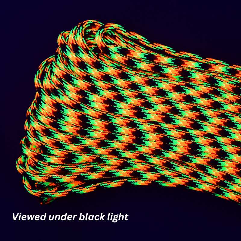 4 mm (5/32”) 550 Paracord Rock Star Made in the USA Nylon/Nylon (100 ft) El Wood Braiding Co