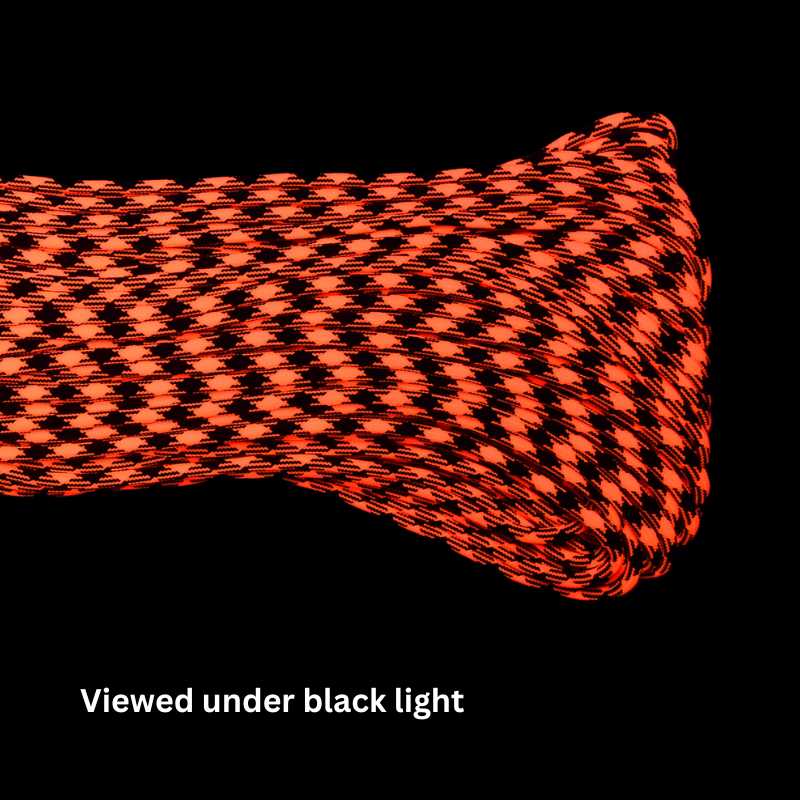 4 mm (5/32”) 550 Paracord Rosa Noche or Beauty Goes Goth Made in the USA Nylon/Nylon El Wood Braiding Co