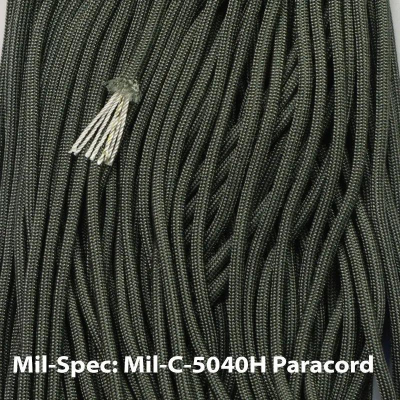 4 mm (5/32”) 550 Paracord Sage Green Mil Spec Made in the USA Nylon/Nylon (100 ft) El Wood Braiding Co