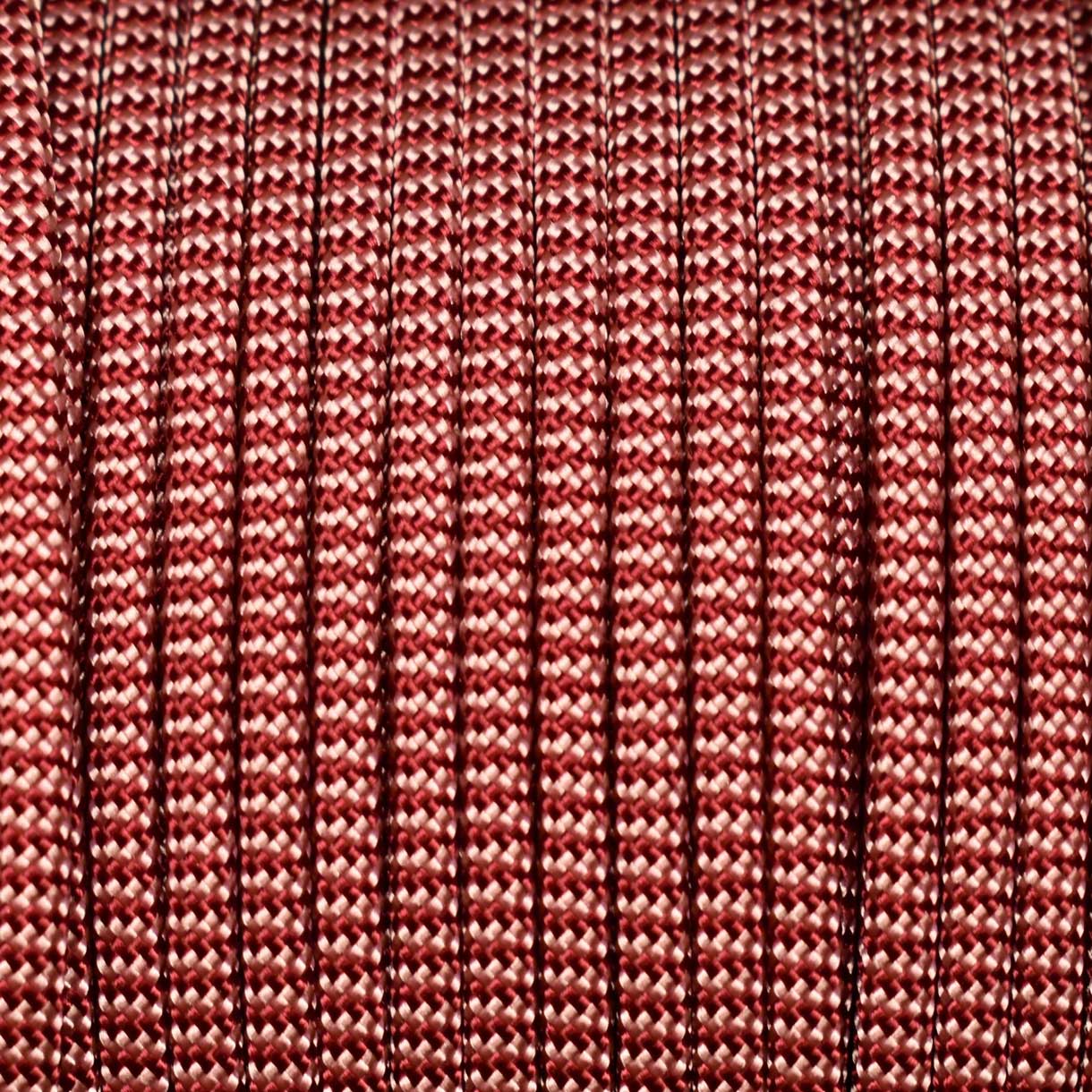 *550 Paracord Shockwave Burgundy and Rose Pink Made in the USA Nylon/Nylon (1000 FT.) - Paracord Galaxy