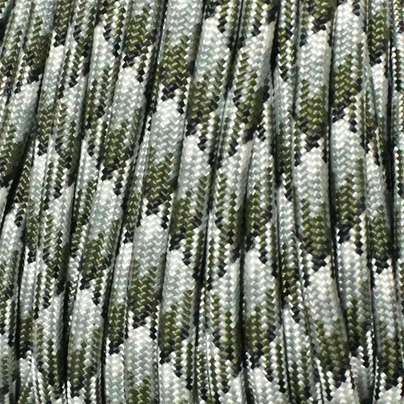 550 Paracord Siberian Camo Made in the USA Polyester/Nylon (100 FT.) - Paracord Galaxy