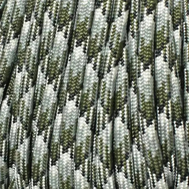 4 mm (5/32”) 550 Paracord Siberian Camo Made in the USA Polyester/Nylon (100 ft) Atwood Rope MFG