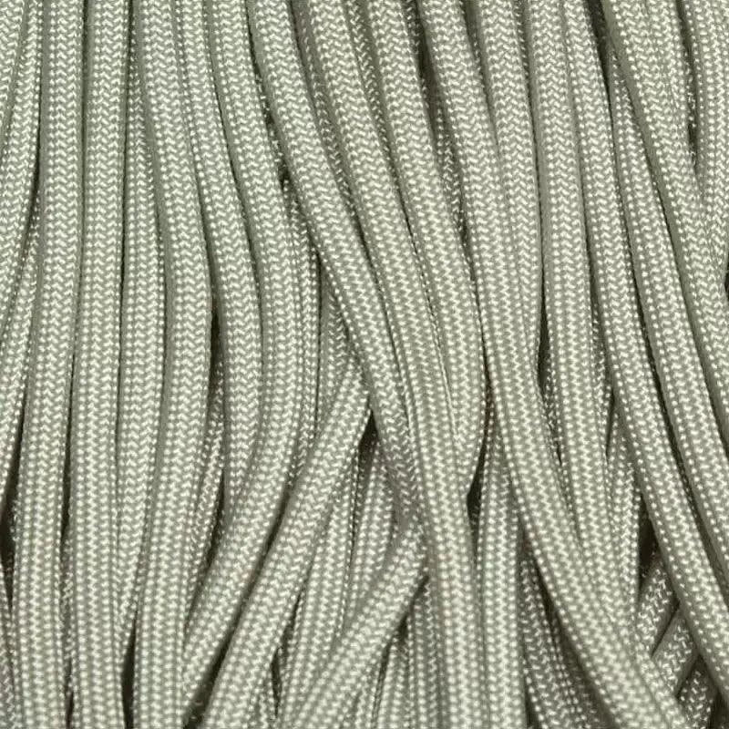 4 mm (5/32”) 550 Paracord Silver Gray Made in the USA Nylon/Nylon El Wood Braiding Co