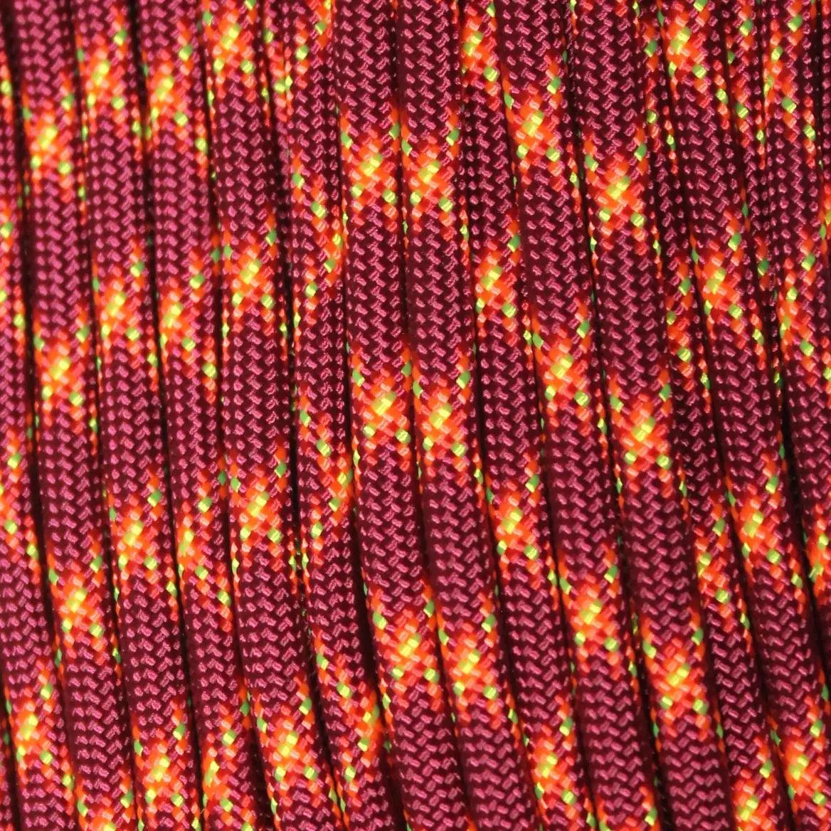 4 mm (5/32”) 550 Paracord Sunspot Made in the USA Nylon/Nylon El Wood Braiding Co