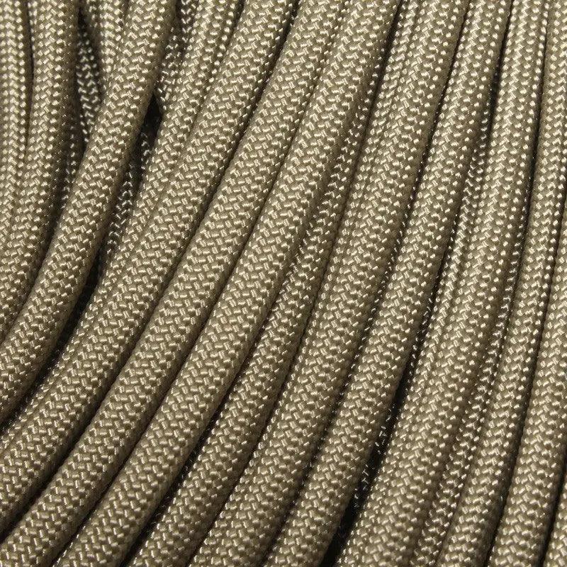 4 mm (5/32”) 550 Paracord Tan Made in the USA Nylon/Nylon El Wood Braiding Co
