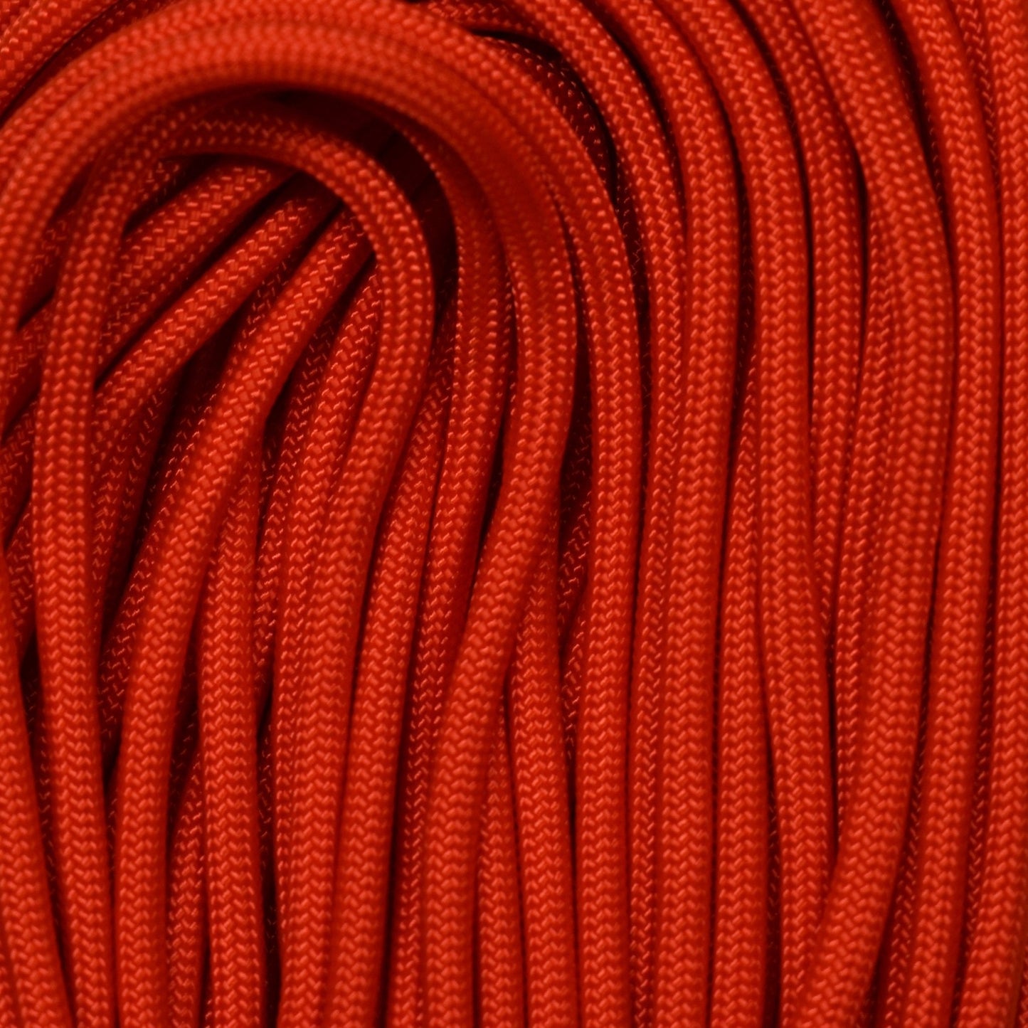 4 mm (5/32”) 550 Paracord Tangerine Made in the USA Nylon/Nylon El Wood Braiding Co