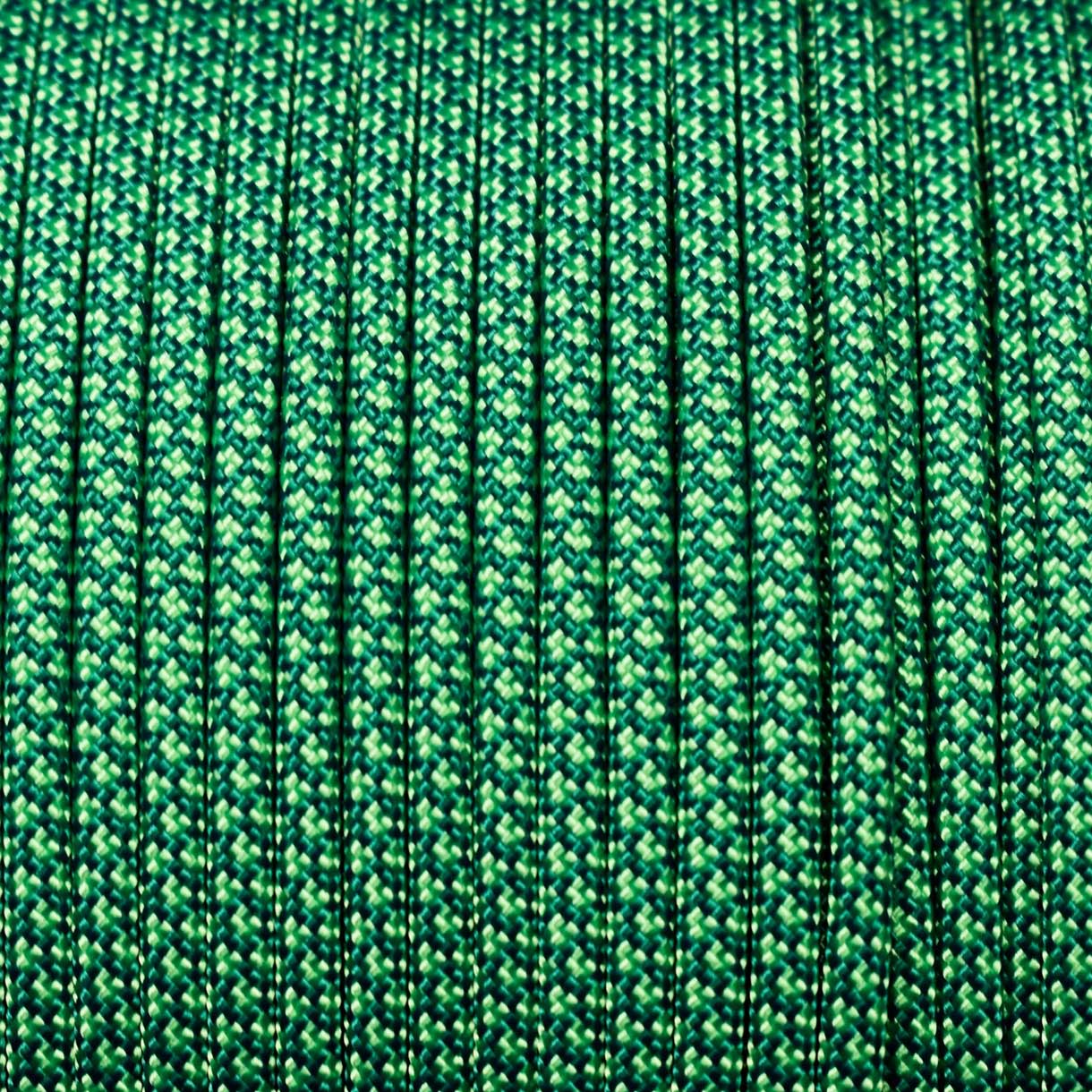 *550 Paracord Teal w/Mint Diamonds Made in the USA Nylon/Nylon (1000 FT.) - Paracord Galaxy