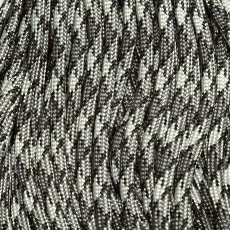4 mm (5/32”) 550 Paracord Titanium Made in the USA Nylon/Nylon El Wood Braiding Co