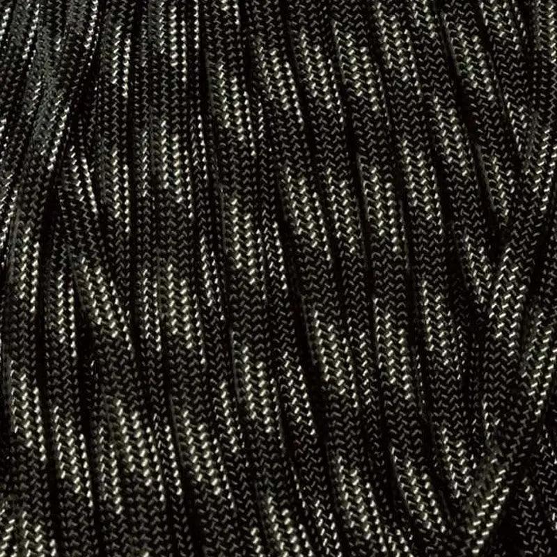 4 mm (5/32”) 550 Paracord Touch of Gray Made in the USA Nylon/Nylon El Wood Braiding Co