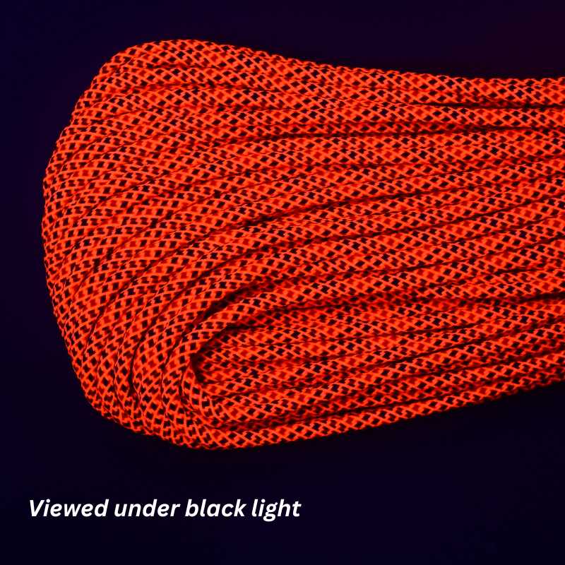 4 mm (5/32”) 550 Paracord Tropical Sunset Made in the USA Nylon/Nylon (100 ft) El Wood Braiding Co