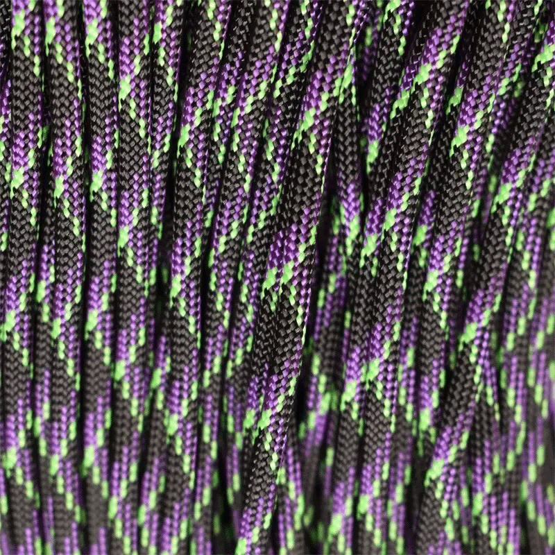 4 mm (5/32”) 550 Paracord Undead Made in the USA Nylon/Nylon (100 ft) El Wood Braiding Co