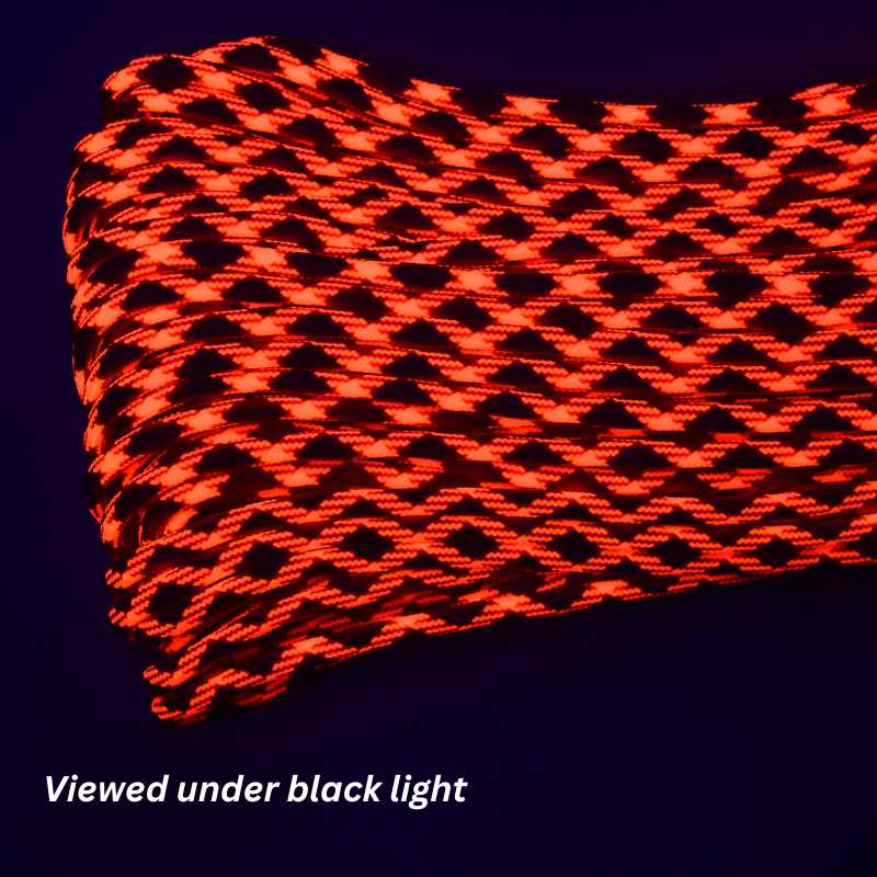 4 mm (5/32”) 550 Paracord Volcanic Made in the USA Nylon/Nylon (100 (100 ft) El Wood Braiding Co