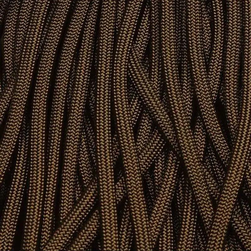 4 mm (5/32”) 550 Paracord Walnut Made in the USA Nylon/Nylon El Wood Braiding Co