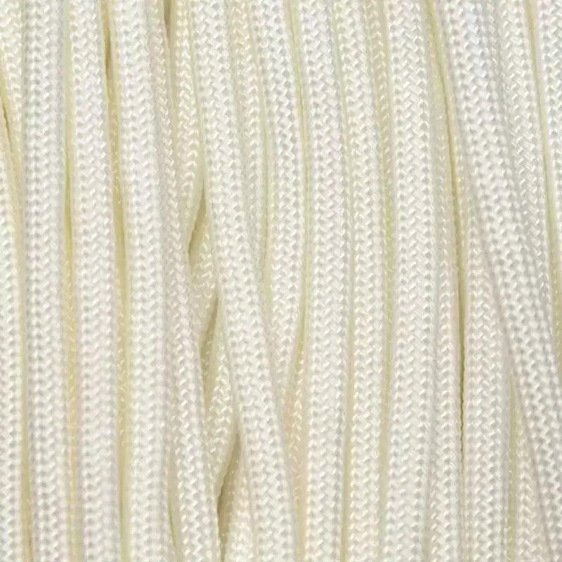 550 Paracord White Made in the USA Nylon/Nylon - Paracord Galaxy