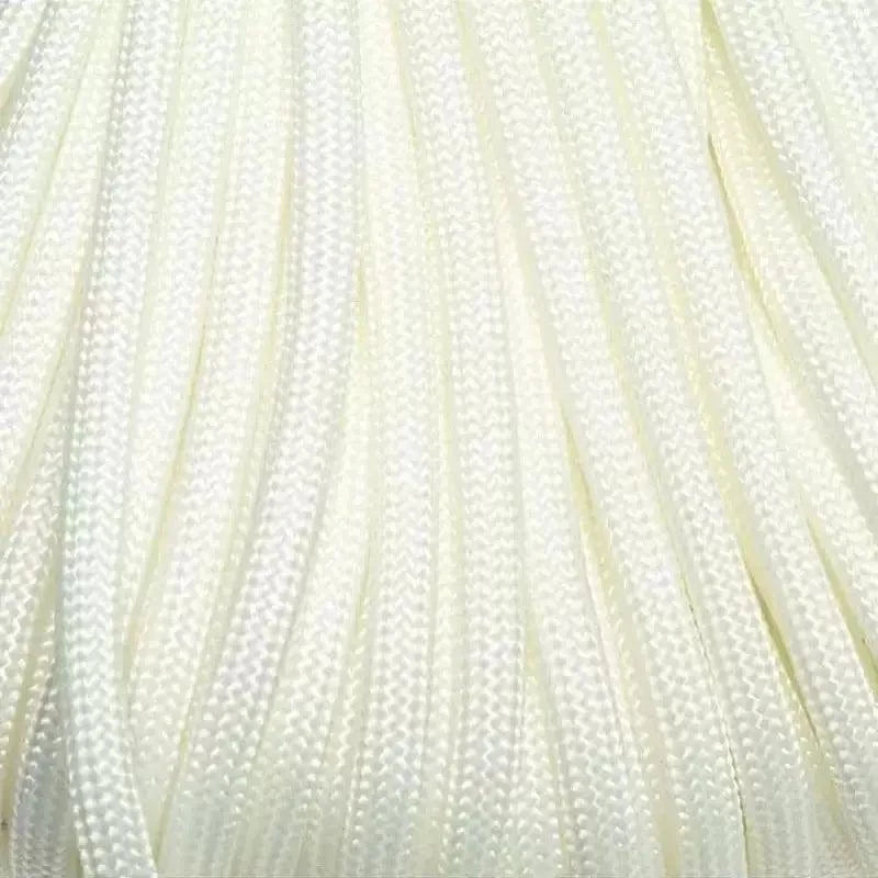4 mm (5/32”) 550 Paracord White Made in the USA Polyester/Nylon Atwood Rope MFG