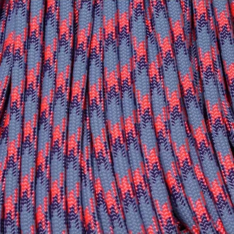 4 mm (5/32”) 550 Paracord Wild Flower Made in the USA Nylon/Nylon (100 (100 ft) El Wood Braiding Co