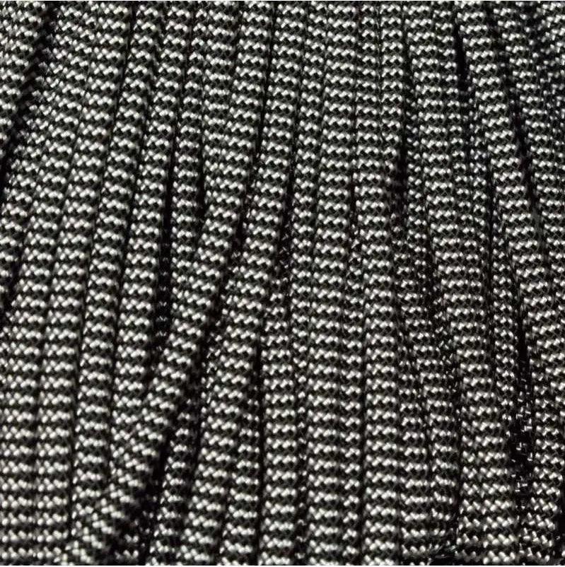 4 mm (5/32”) 550 Paracord Zebra Made in the USA Nylon/Nylon (100 ft) El Wood Braiding Co