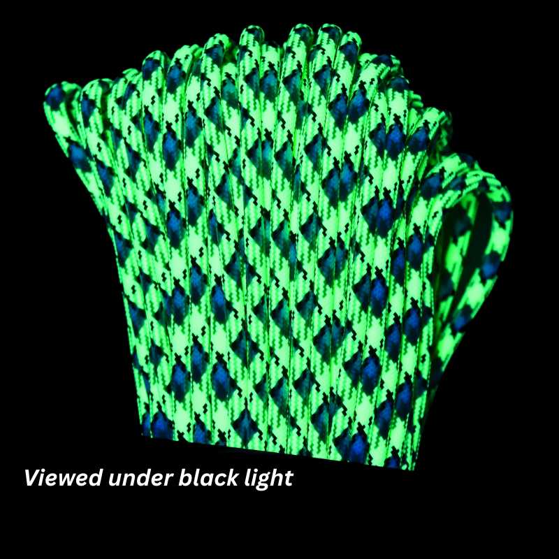 4 mm (5/32”) 550 Paracord Zombie Bio Sludge Made in the USA Polyester/Nylon (100 ft) Atwood Rope MFG