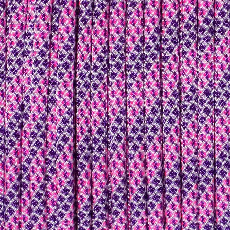 4 mm (5/32”) 550 Paracord Miami Made in the USA Nylon/Nylon (100 ft) El Wood Braiding Co