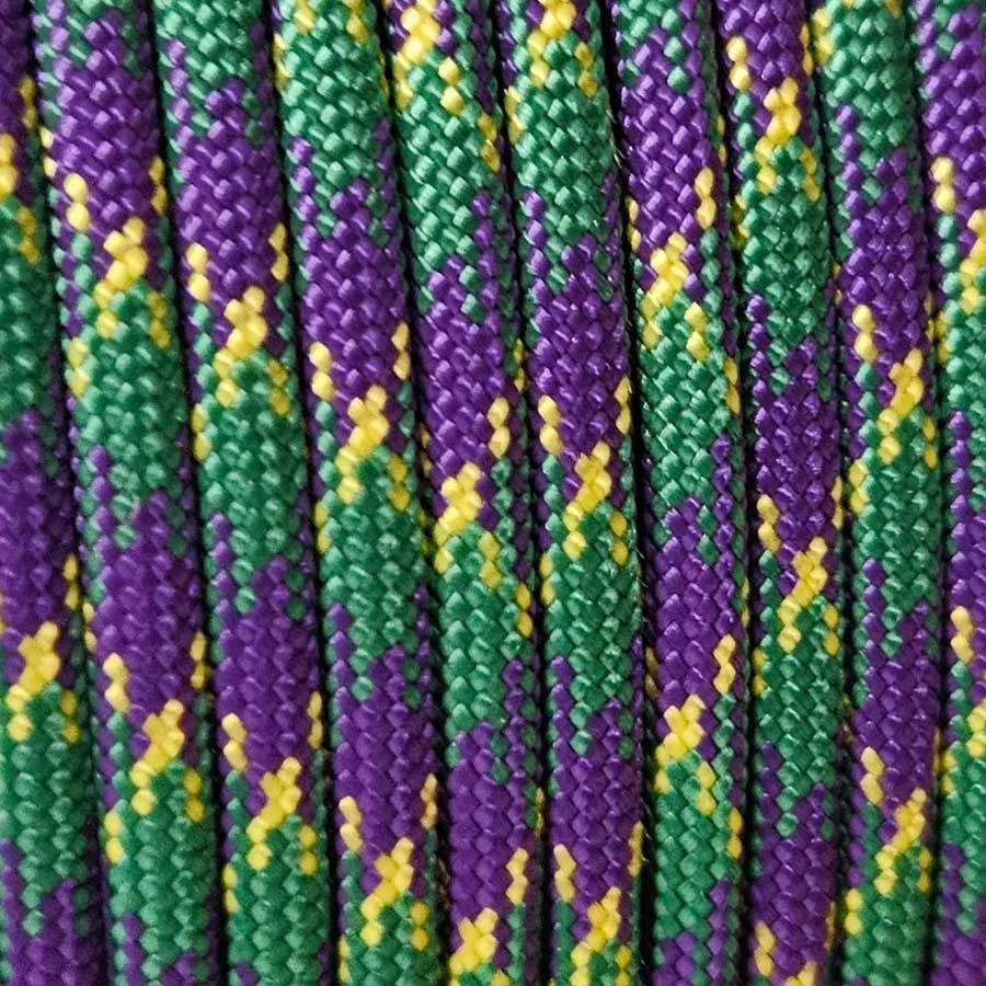 4 mm (5/32”) 550 Paracord Plum Crazy Made in the USA Nylon/Nylon (100 ft) El Wood Braiding Co