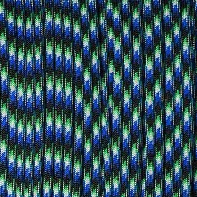 4 mm (5/32”) 550 Paracord 550 Paracord Python Made in the USA Nylon/Nylon (100 ft) El Wood Braiding Co