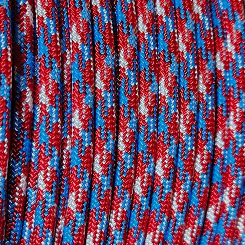 4 mm (5/32”) 550 Paracord 550 Paracord Rebel Camo Made in the USA Nylon/Nylon (100 ft) El Wood Braiding Co